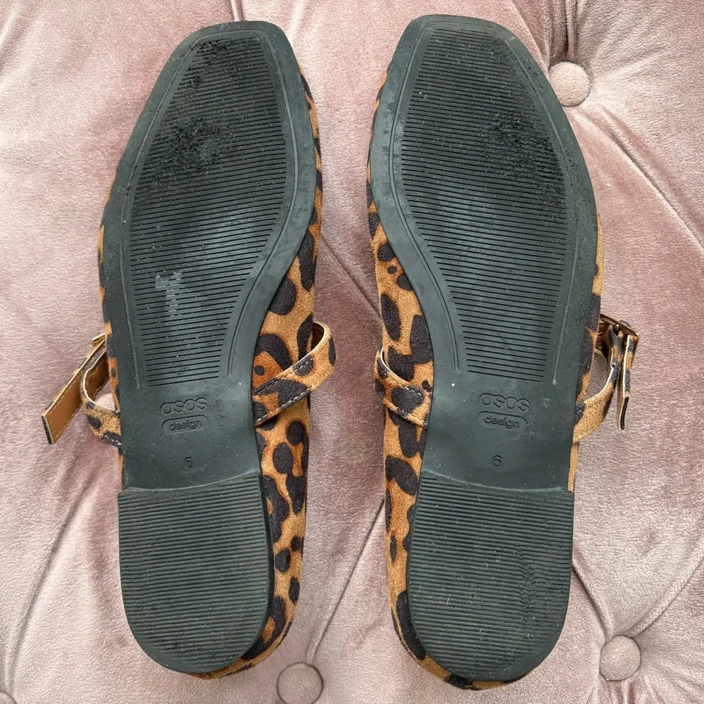ASOS Leopard Print Mary Jane Ballet Flats - Picture 7 of 11